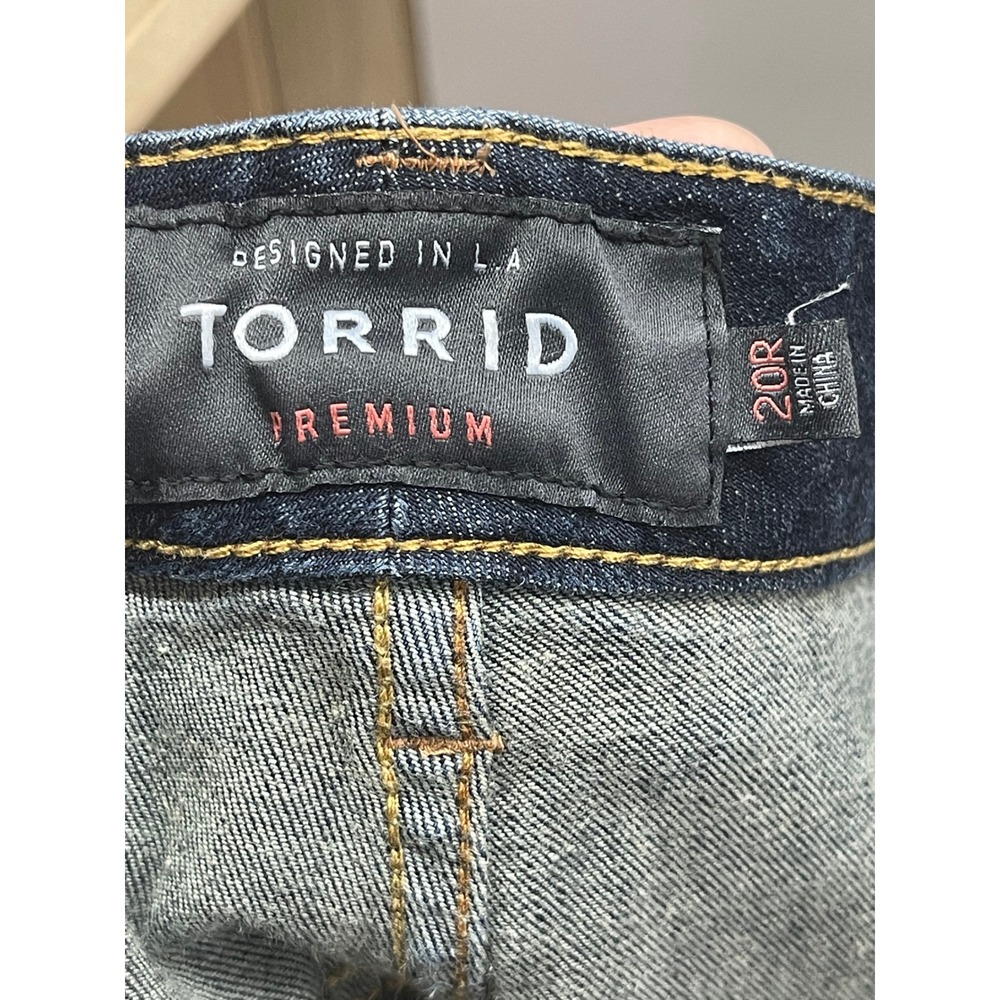 Torrid Premium High-Rise Curvy Skinny Jeans Dark Wash Denim Size 20R - Picture 3 of 5
